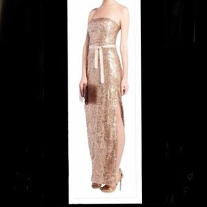 BCBG Gold Floor-length Dress